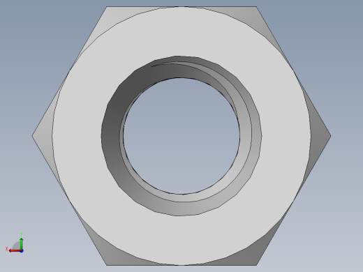 DIN 934 螺母-M3.5 Nut.SLDPRT后视缩略图
