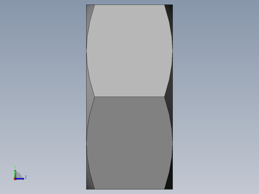 DIN 934 螺母-M3.5 Nut.SLDPRT左视缩略图