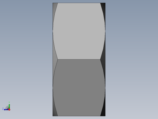 DIN 934 螺母-M3.5 Nut.SLDPRT右视缩略图