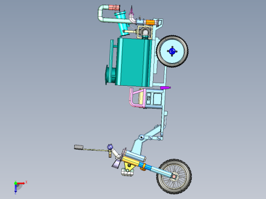 三轮洒水车俯视缩略图