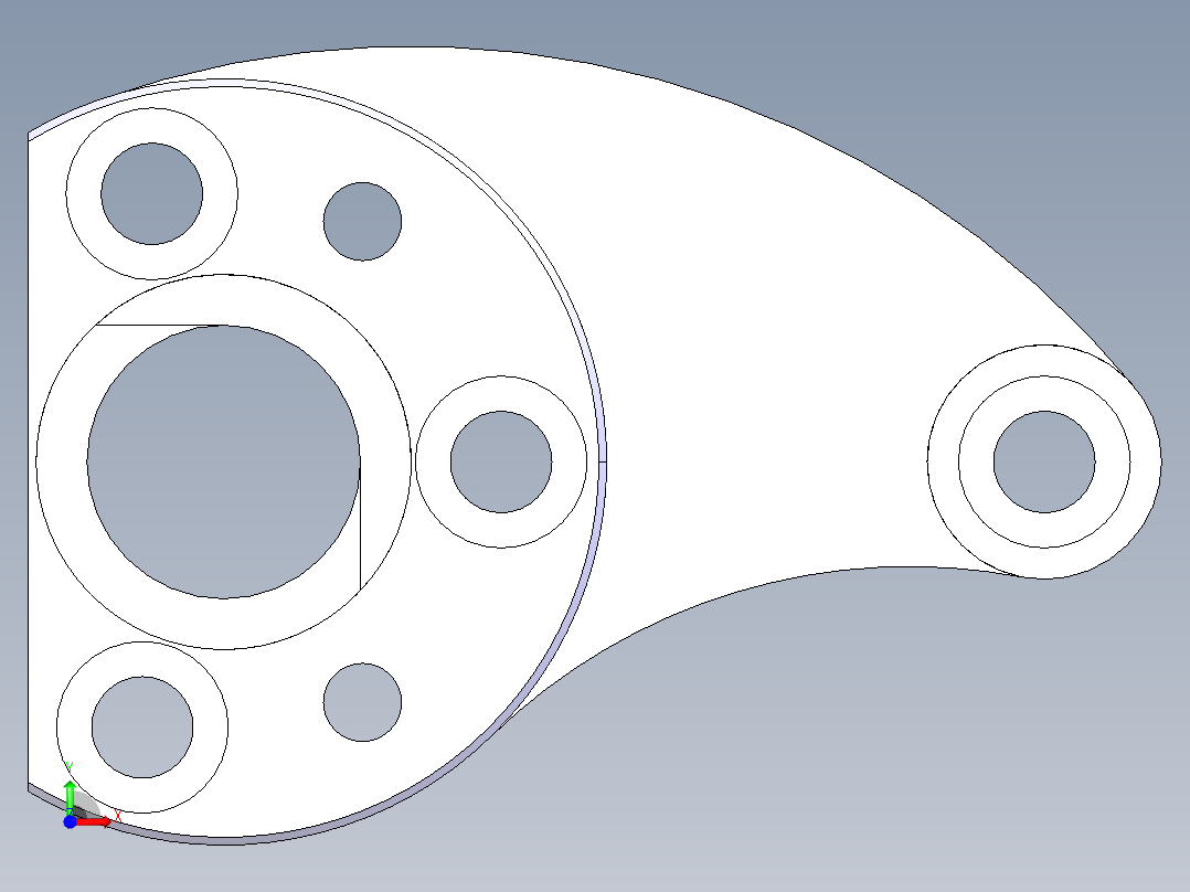 【K170-2】摇臂连杆机械加工工艺规程及铣左侧面夹具设计前视图
