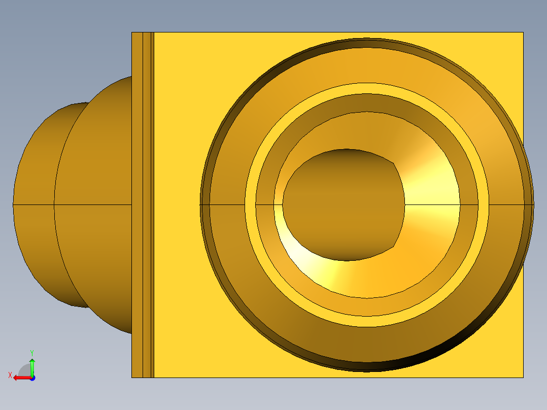 扩口式工业通用硬管接头45Deg Elbow 259F-4-4后视图