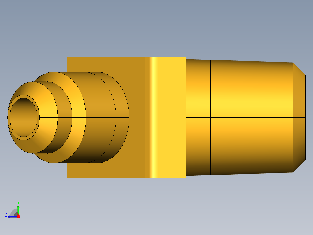 扩口式工业通用硬管接头45Deg Elbow 259F-4-4右视图
