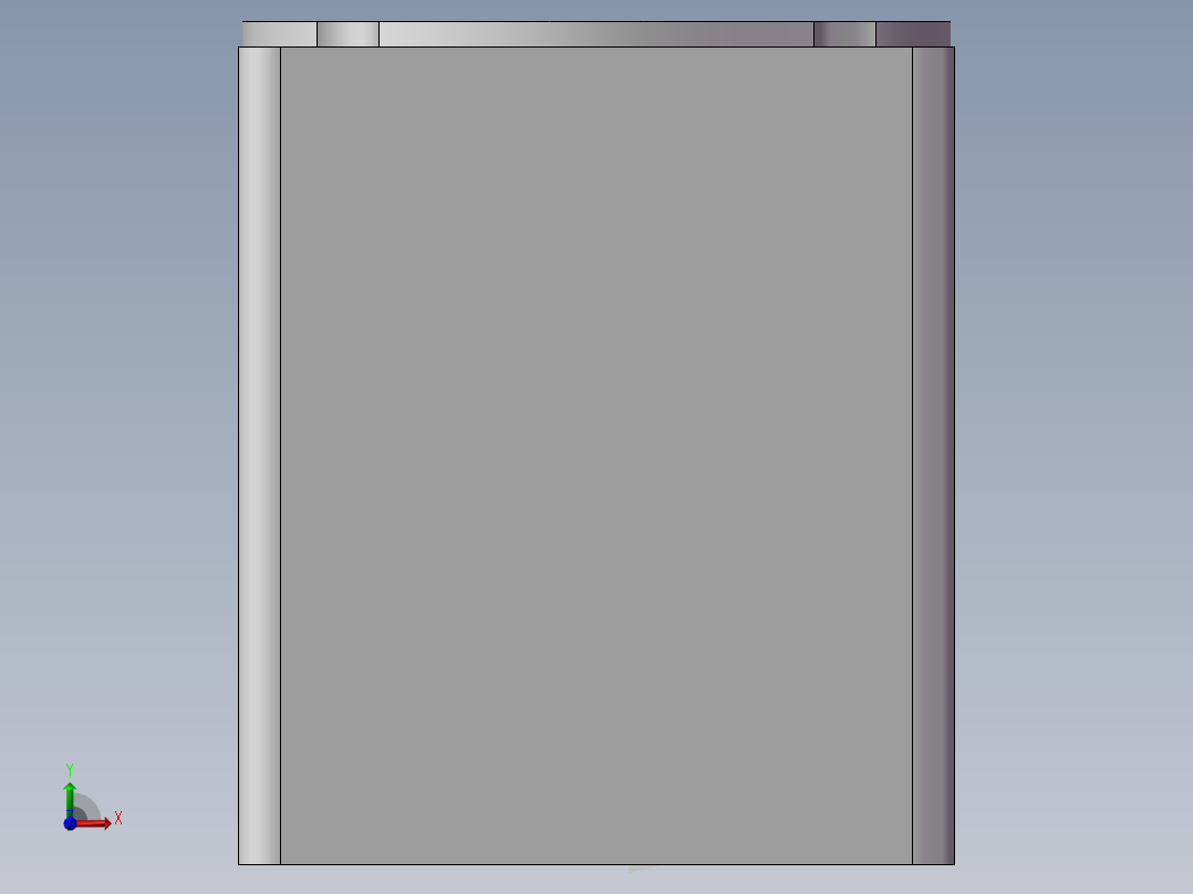 电动滑台模组MTG100电机座前视图