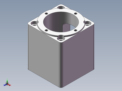 电动滑台模组MTG100电机座正等轴测缩略图