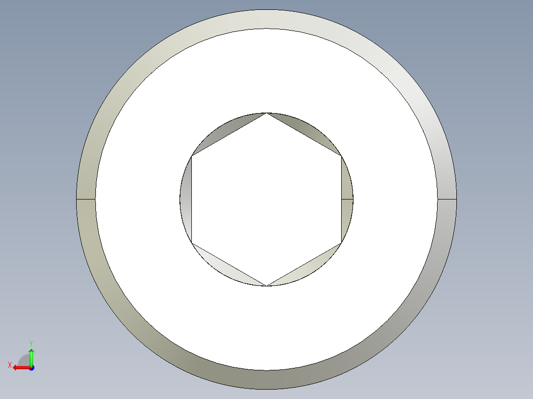 M2 x 0.4mm Thread 30mm LONG SOCKET HEAD CAP SCREW.IGS后视图