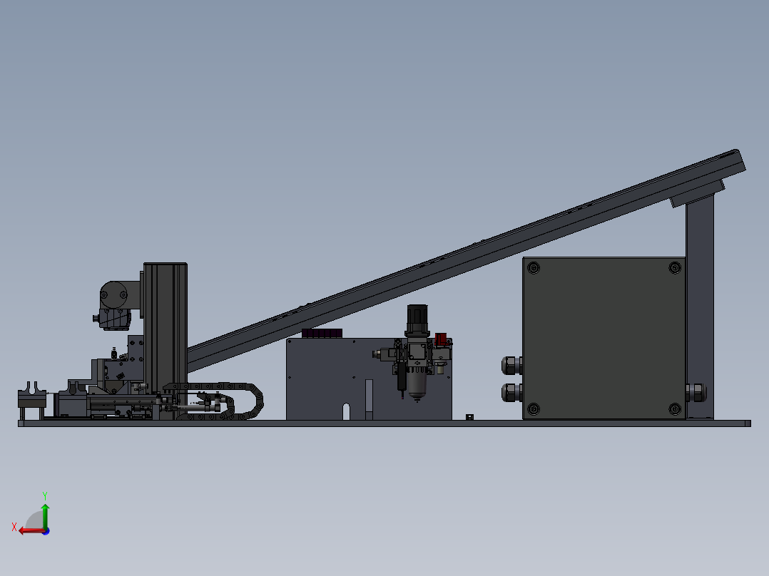 螺母自动给料机后视图