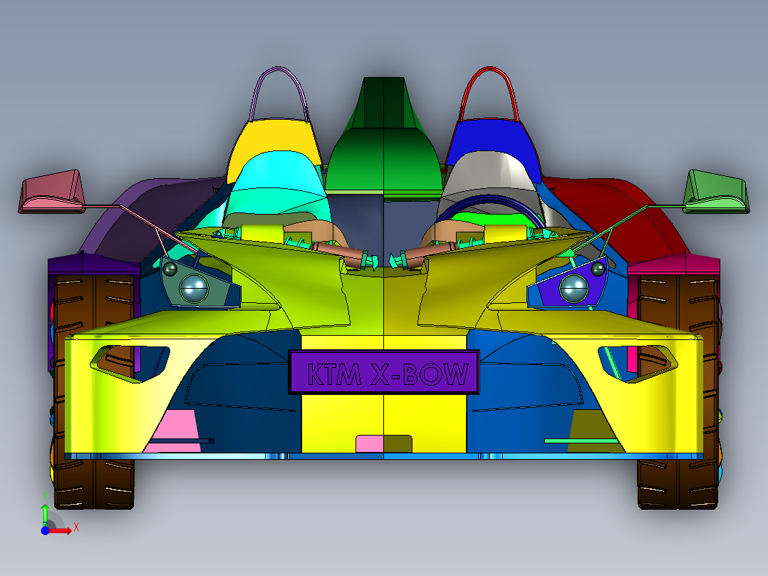 KTM街道赛车前视图