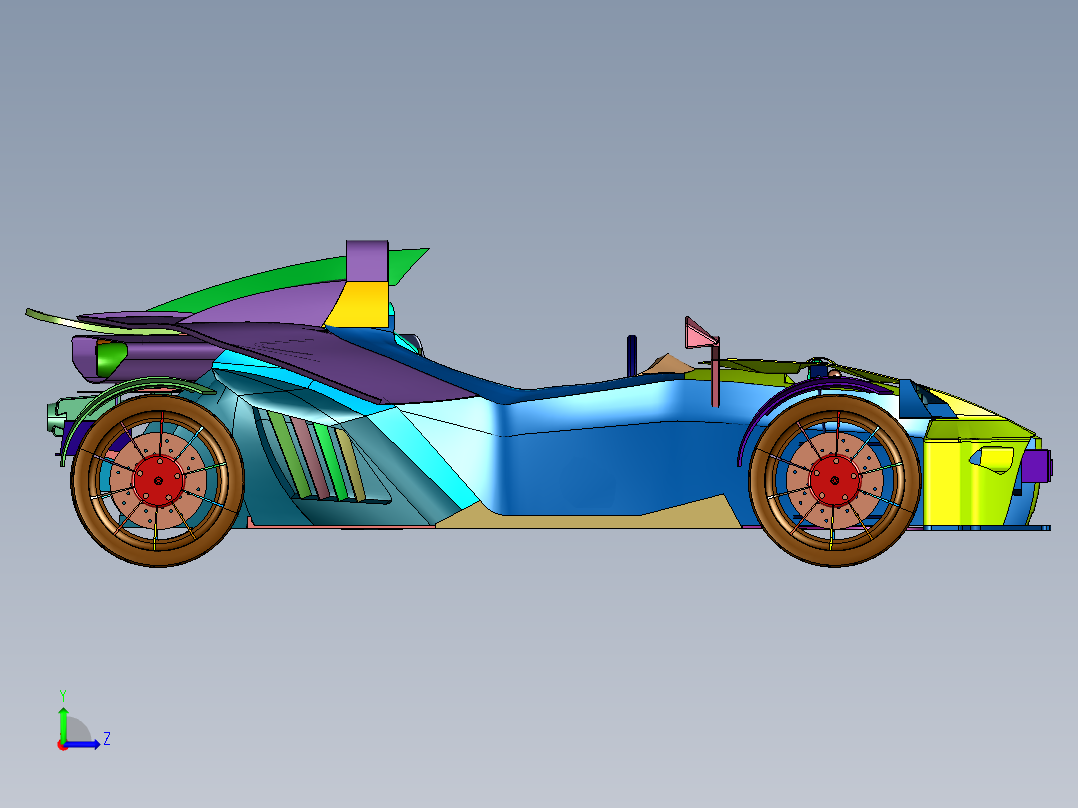 KTM街道赛车左视图
