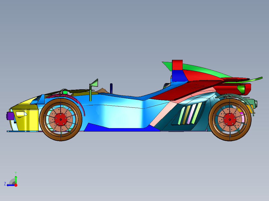 KTM街道赛车右视图