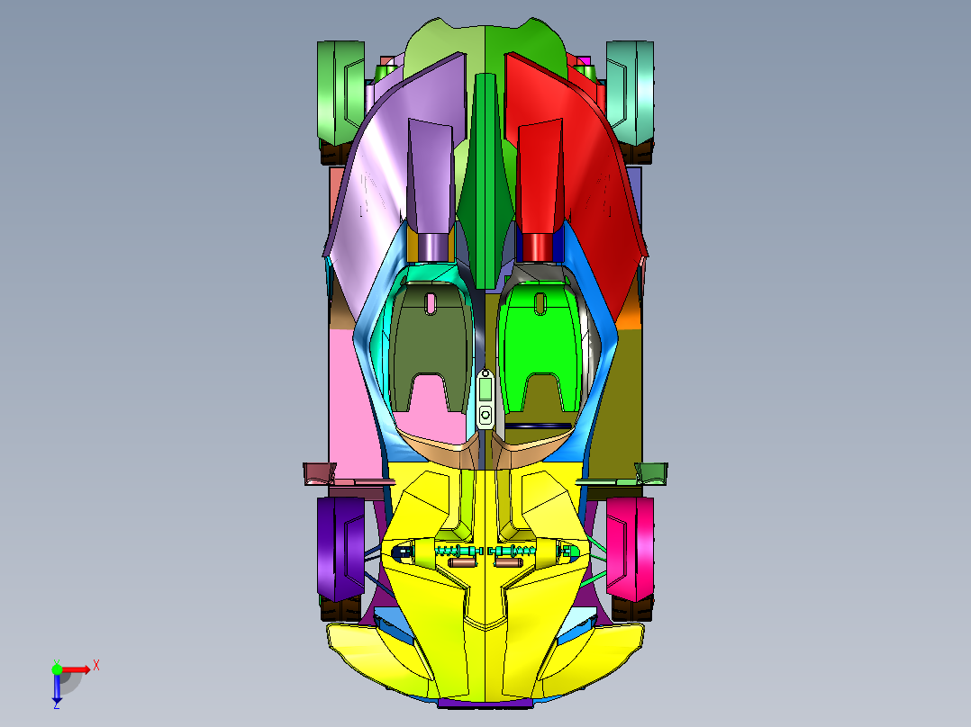 KTM街道赛车俯视图