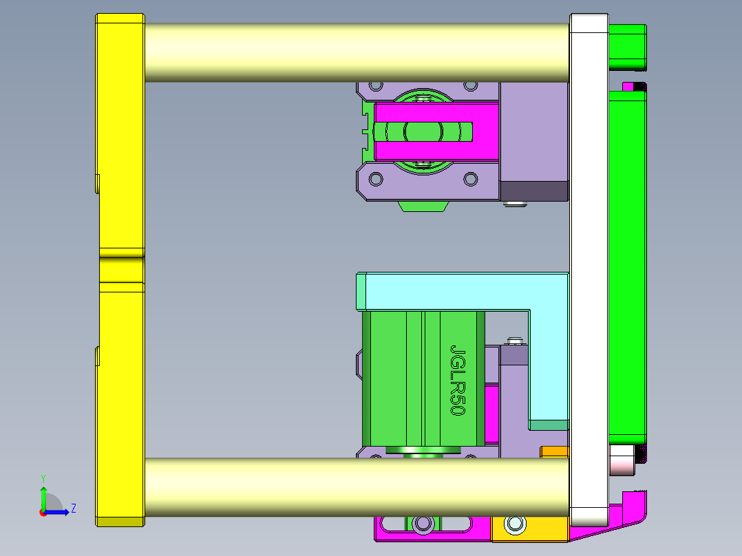 HAZEL-C-笔记本CNC工装夹具三维模型CNC1-0512左视图
