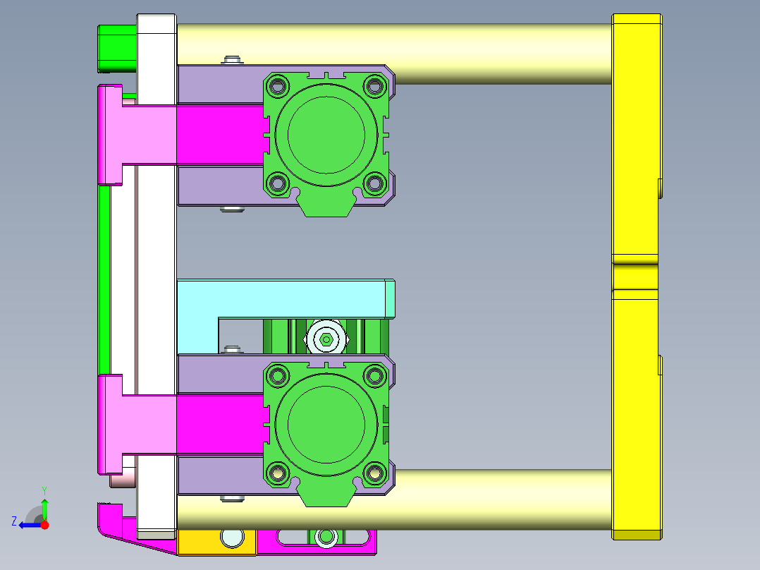 HAZEL-C-笔记本CNC工装夹具三维模型CNC1-0512右视图