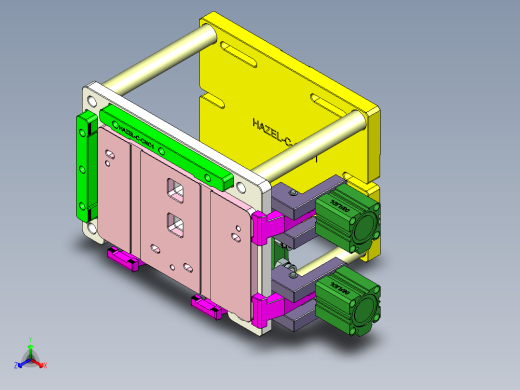 HAZEL-C-笔记本CNC工装夹具三维模型CNC1-0512正等轴测缩略图