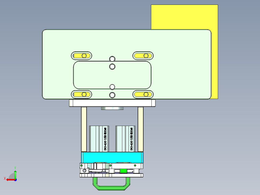 X1-CNC6笔记本CNC工装夹具三维模型-0314后视图