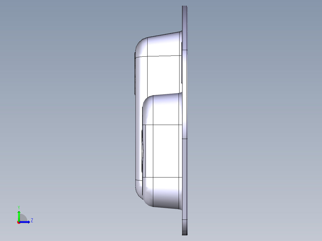 水槽、不锈钢水槽(90)左视图