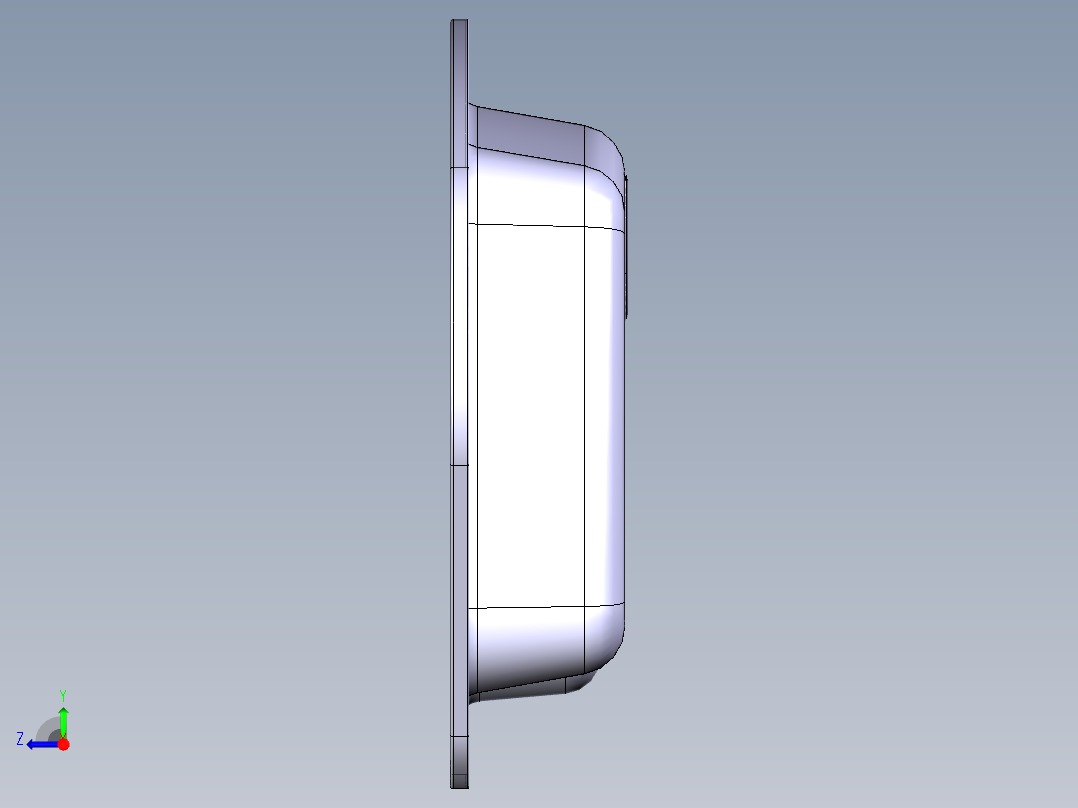 水槽、不锈钢水槽(90)右视图