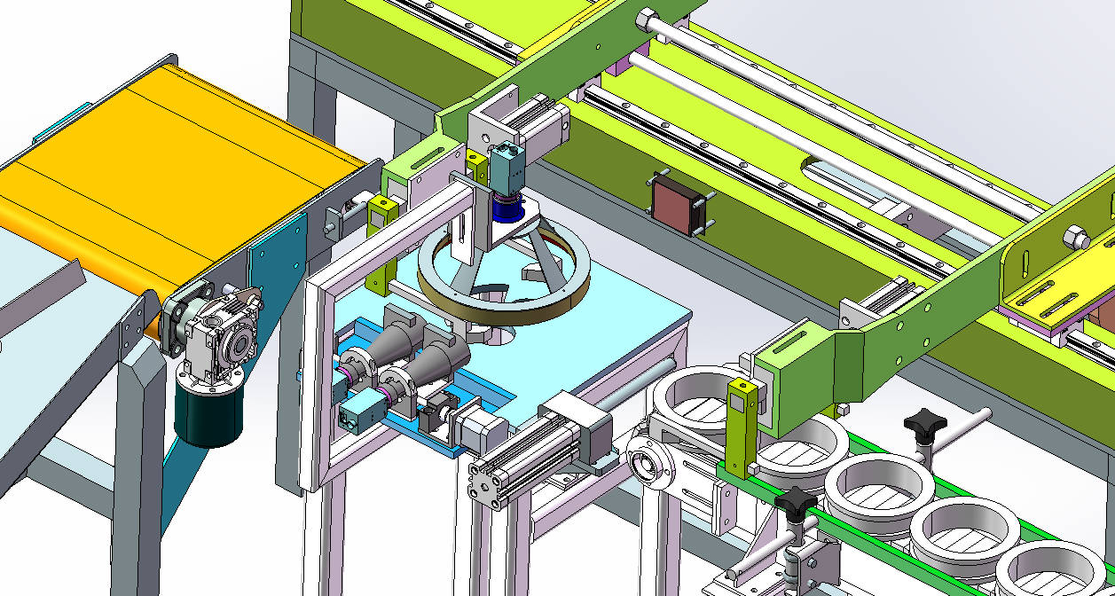 自动检测机 板链输送线sw20可编辑