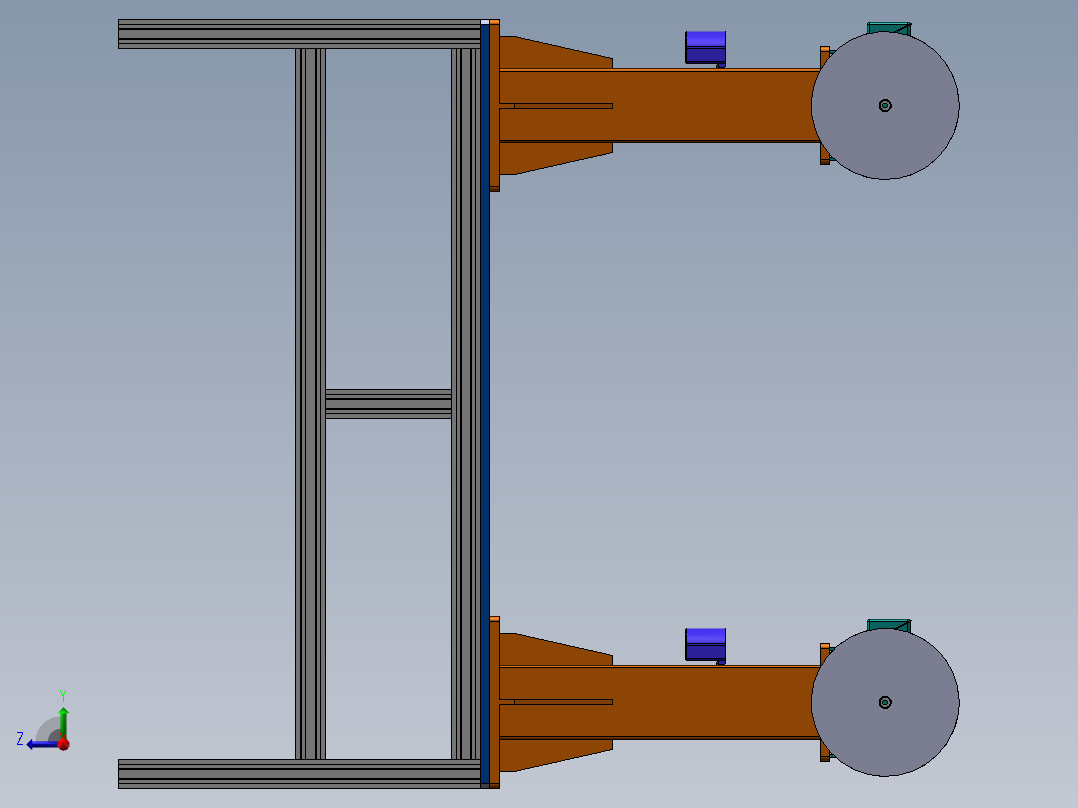 双工位抛光机sw18可编辑右视图
