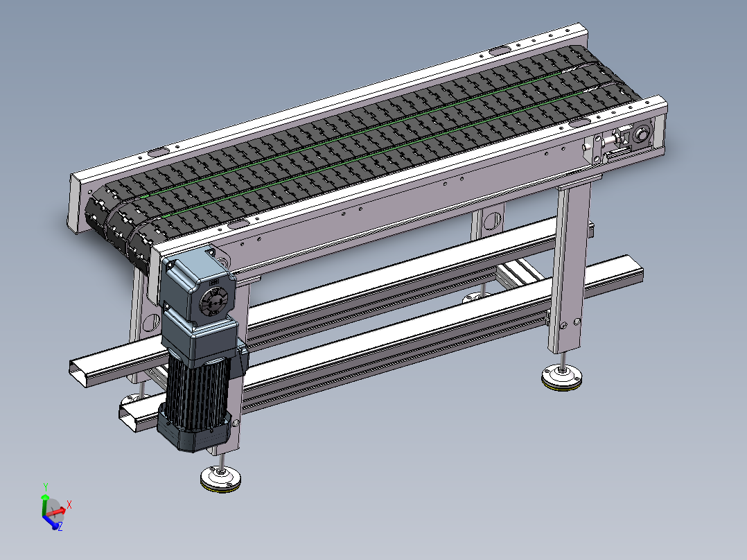 1.5m板链线硅棒输送线sw22可编辑
