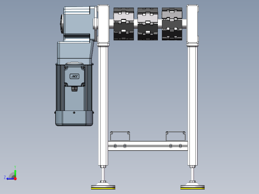 1.5m板链线硅棒输送线sw22可编辑右视缩略图
