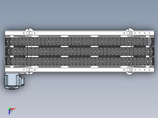 1.5m板链线硅棒输送线sw22可编辑俯视缩略图
