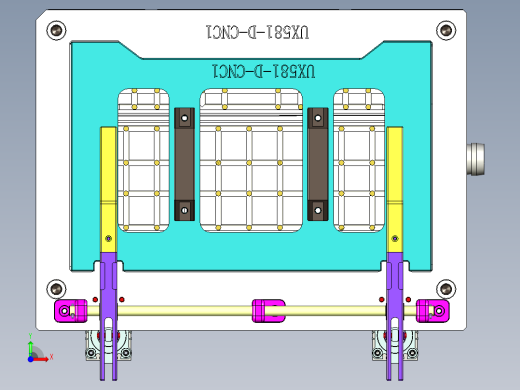 UX581-D-笔记本CNC工装夹具三维模型CNC1-190117前视缩略图