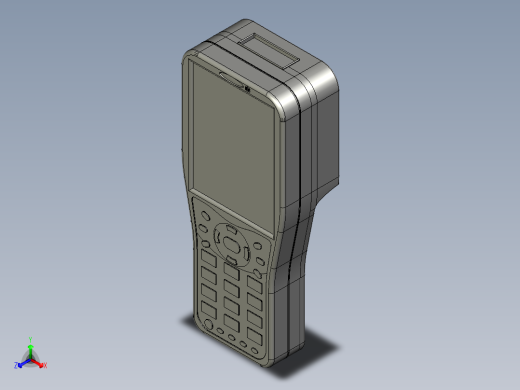 手持终端三维模型646778正等轴测缩略图