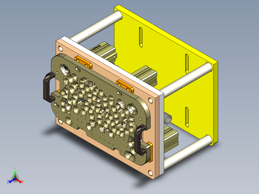 电脑外壳钻螺纹孔治具模型