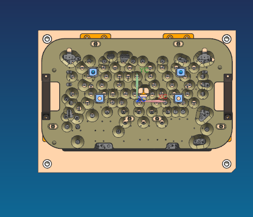 电脑外壳钻螺纹孔治具模型