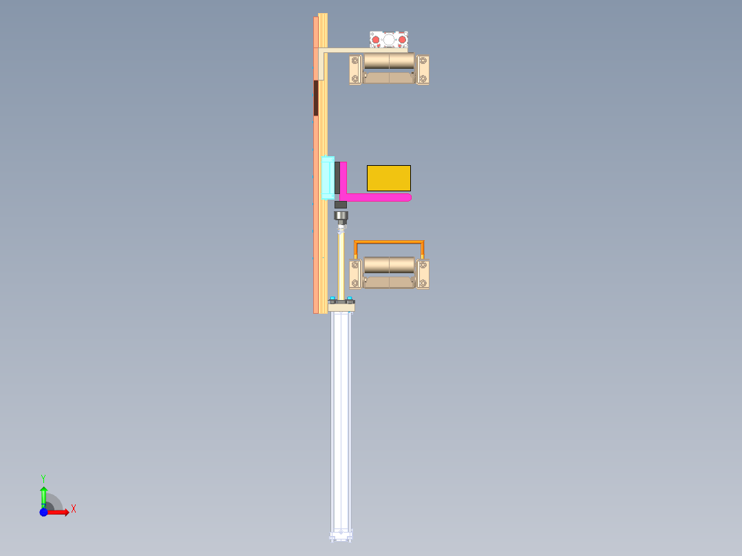 拾取和放置机构4前视图