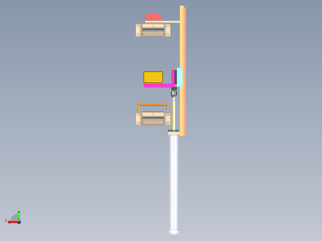 拾取和放置机构4后视图