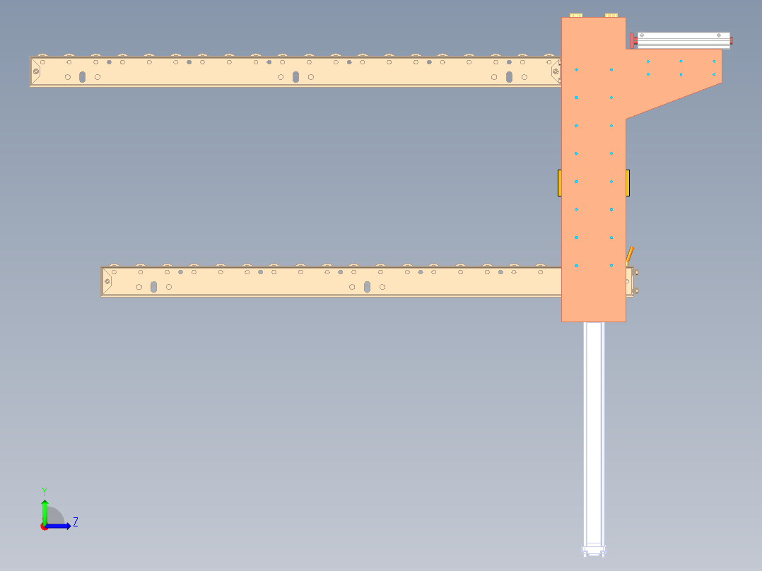 拾取和放置机构4左视图