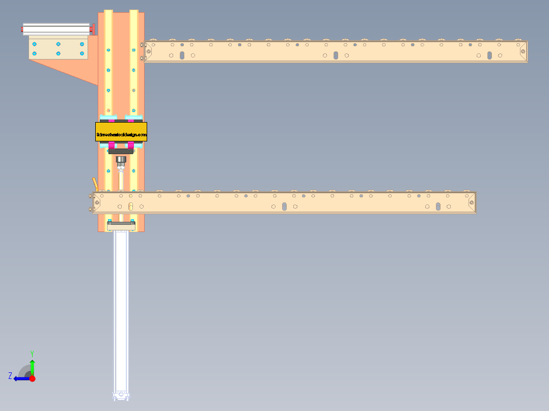 拾取和放置机构4右视图