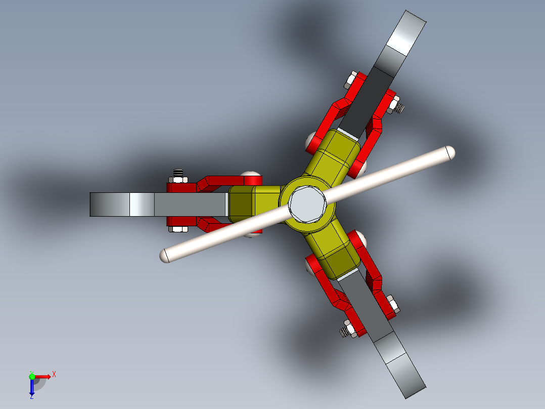轴承拉马俯视图