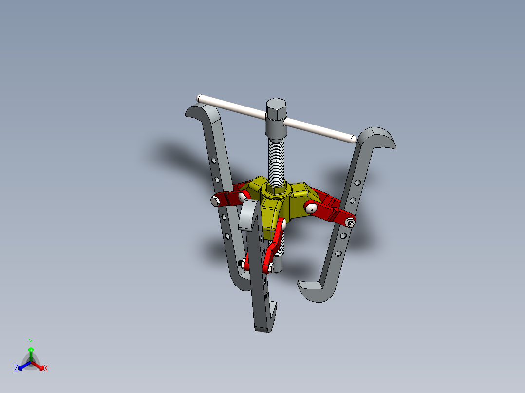 轴承拉马正等轴测图