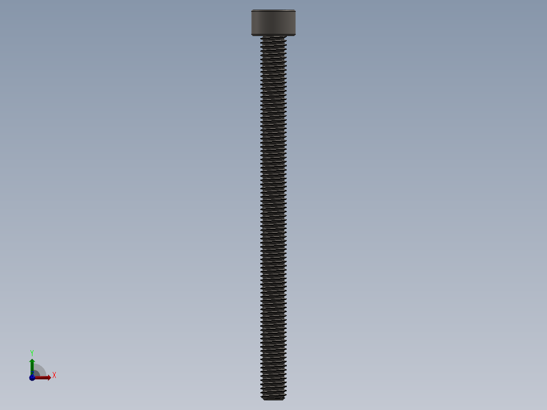 Screw_DIN_912_M5x70F_A2.SLDPRT公制内六角螺钉前视图