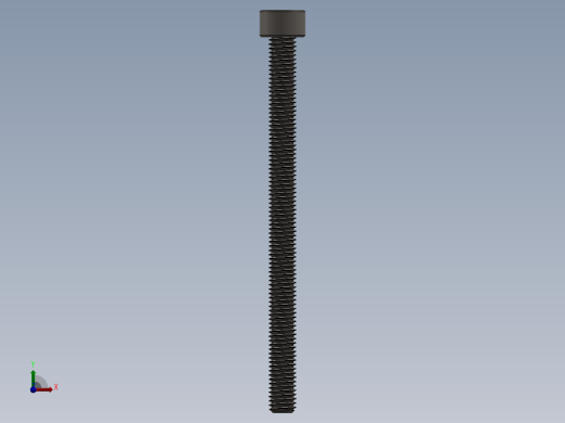 Screw_DIN_912_M5x70F_A2.SLDPRT公制内六角螺钉前视缩略图