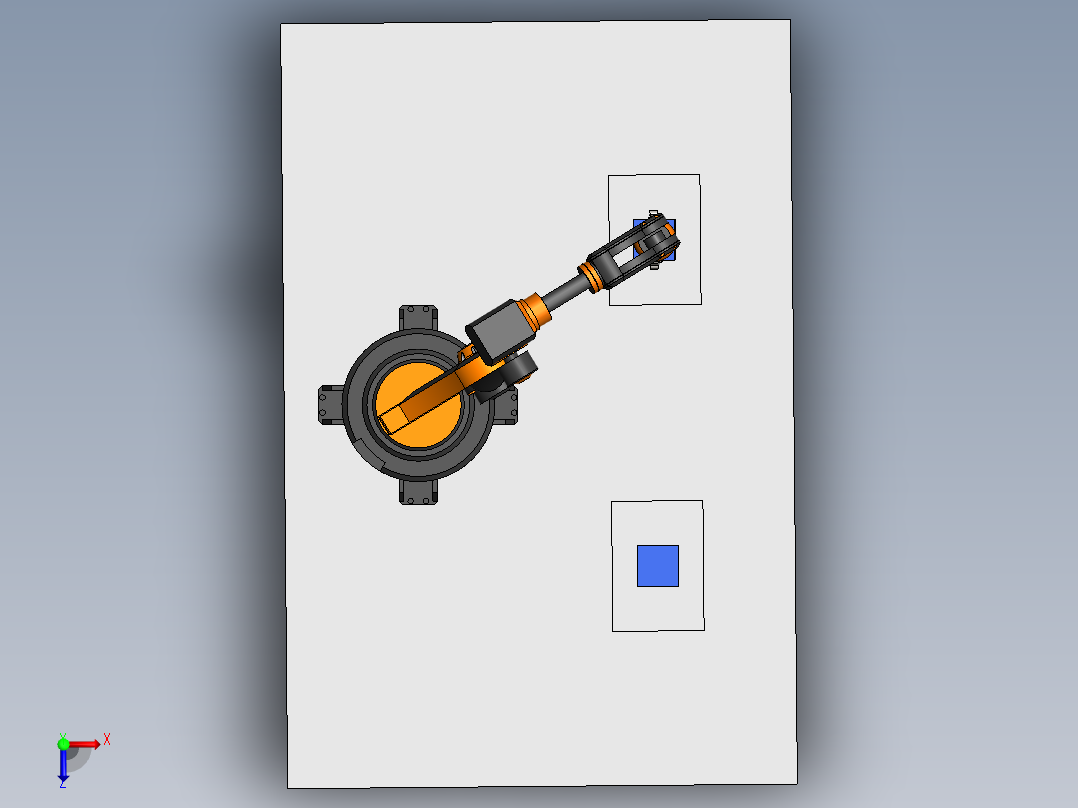 机械臂 (2)俯视图