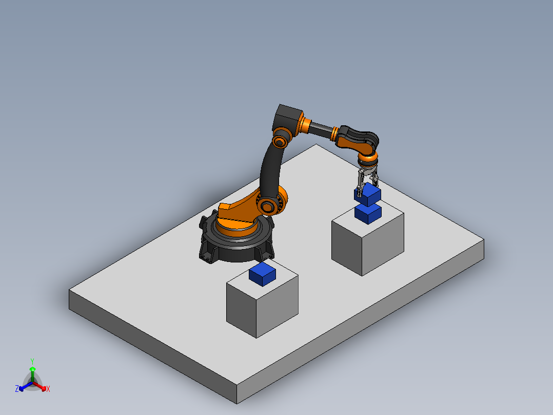 机械臂 (2)正等轴测图