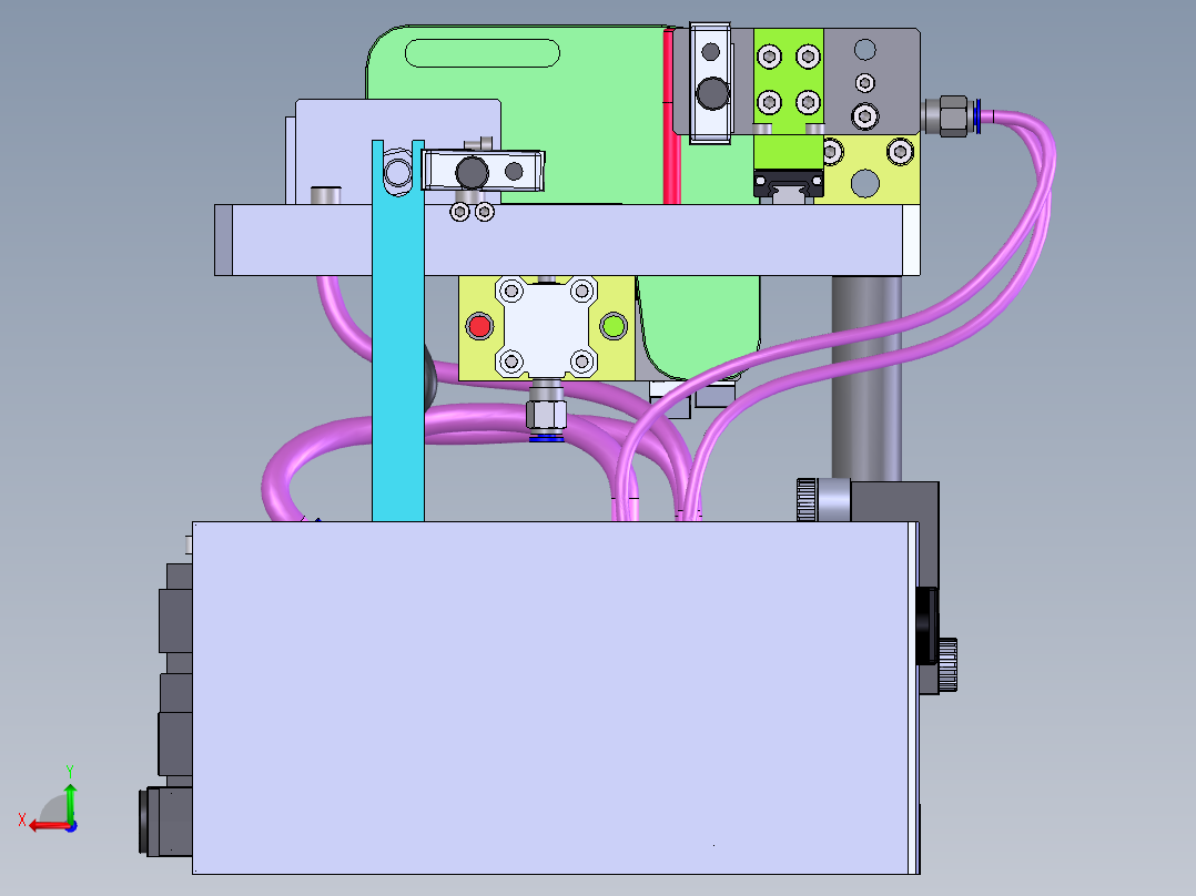 弯曲件自动检测设备后视图