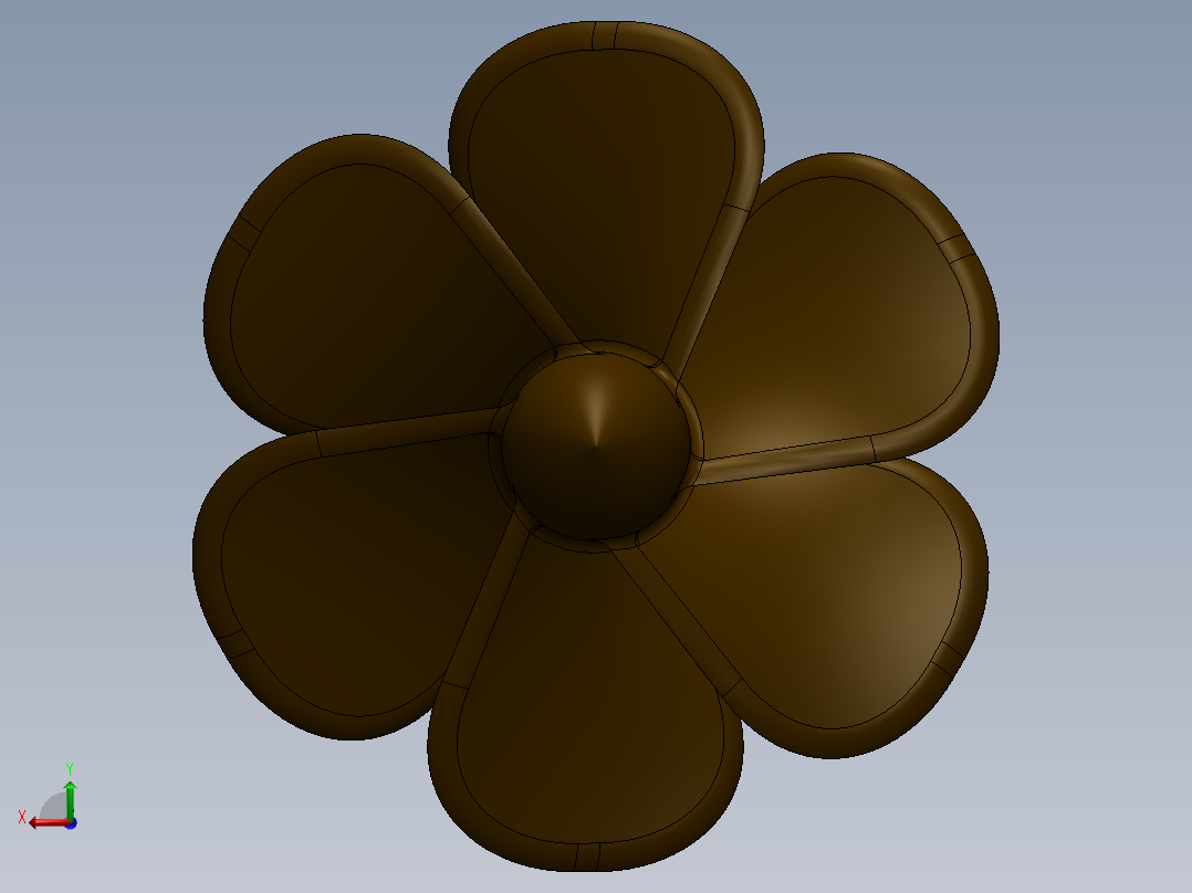 螺旋桨(132)后视图