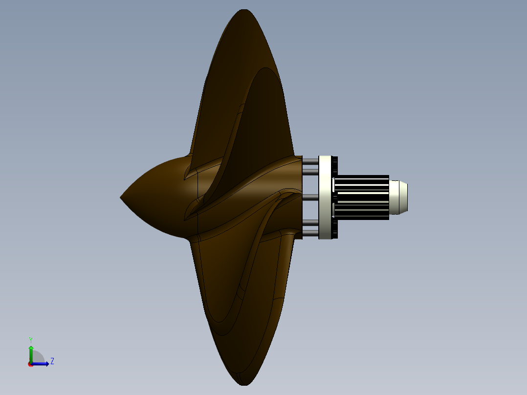 螺旋桨(132)左视图