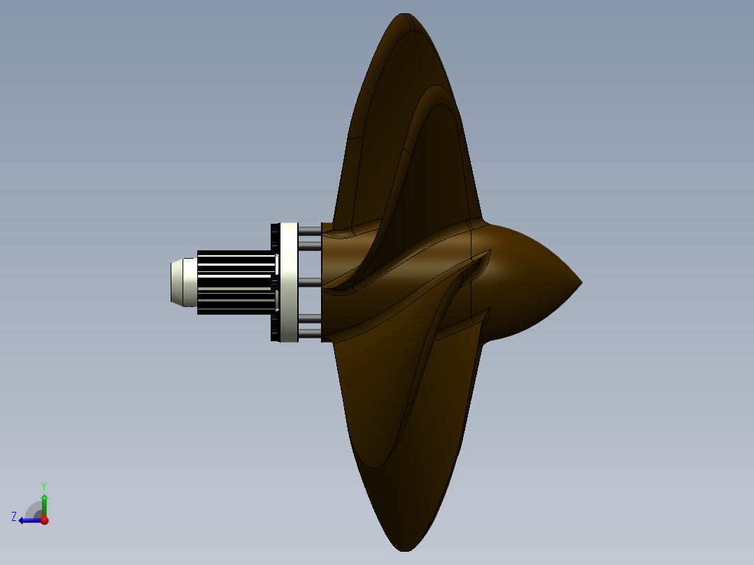 螺旋桨(132)右视图