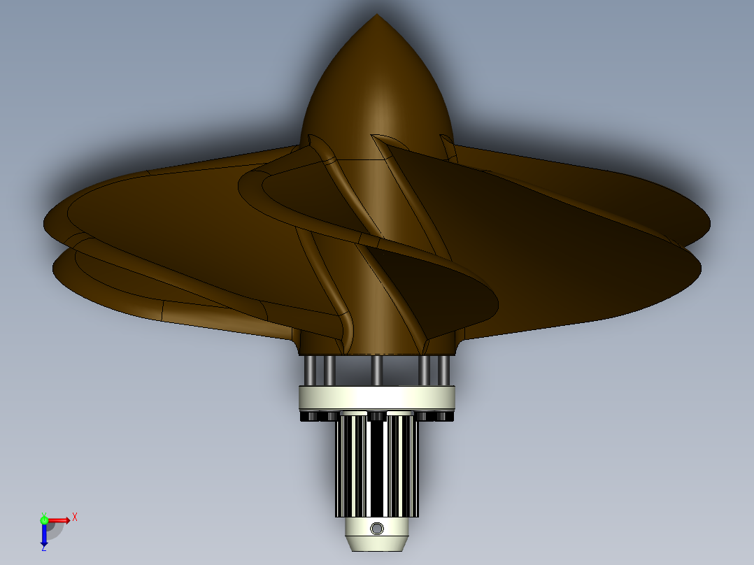 螺旋桨(132)俯视图