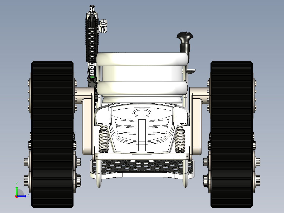B3003384-户外轮椅左视图
