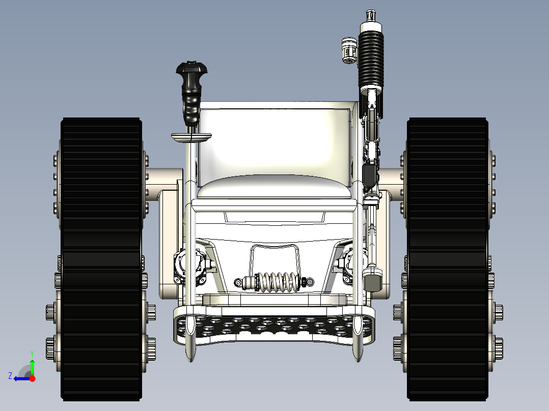 B3003384-户外轮椅右视图
