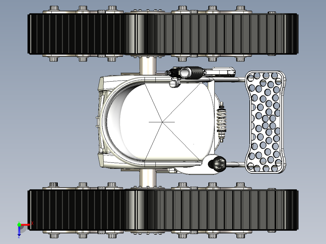 B3003384-户外轮椅俯视图