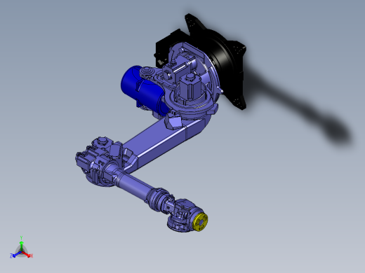 安川MH250II搬运码垛关节可运动机器人模型