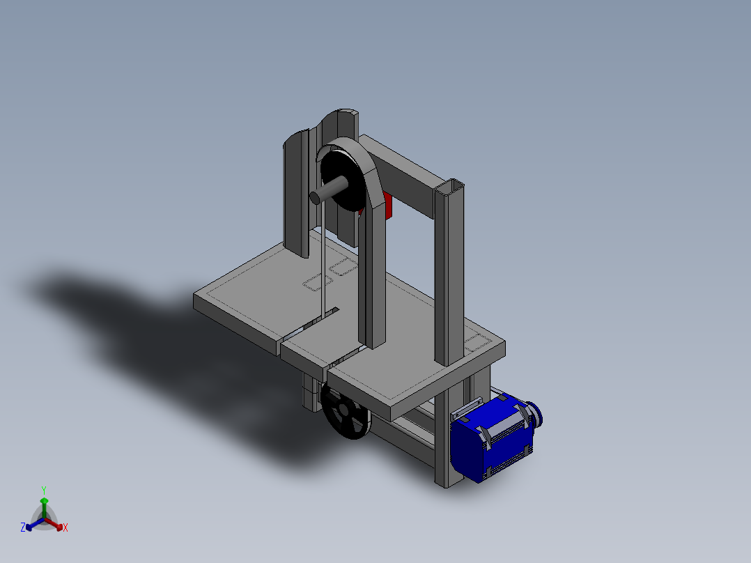 切肉机正等轴测图